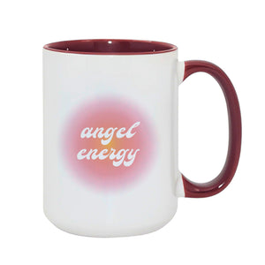 Heavenly Brewed Burgundy Mug