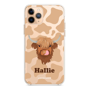 Personalised Highland Cow Phone Case
