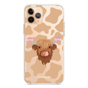 Coquette Highland Cow Phone Case