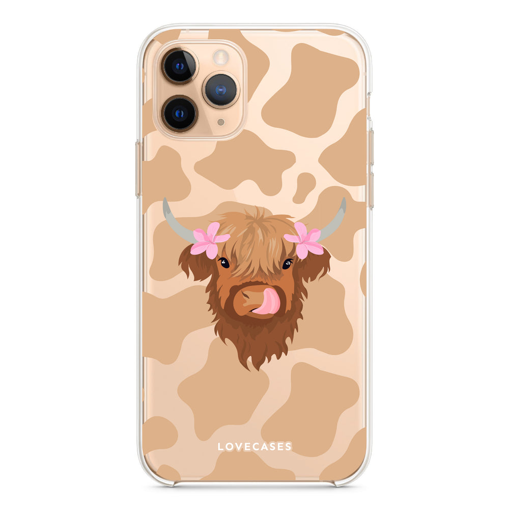 Sunny the Tropical Highland Cow Phone Case
