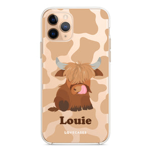 Personalised Baby Highland Cow Phone Case