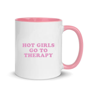 Hot Girls Slogan White Mug
