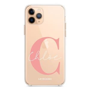 Personalised White Initial Phone Case