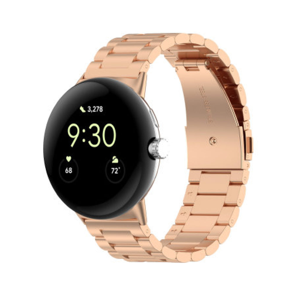 Rose Gold Metal Google Pixel Watch Strap