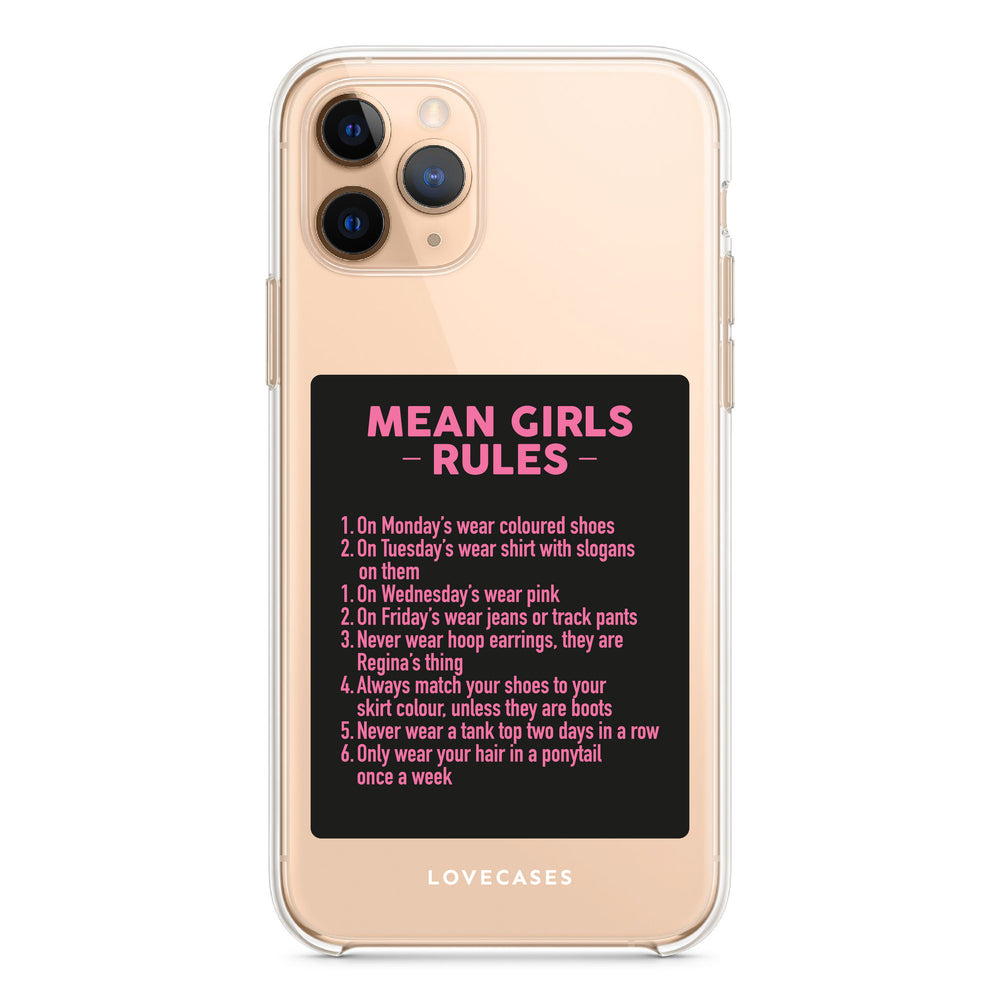 Mean Girls Rules Phone Case