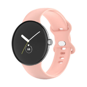Light Pink Soft Silicone Google Pixel Watch Strap