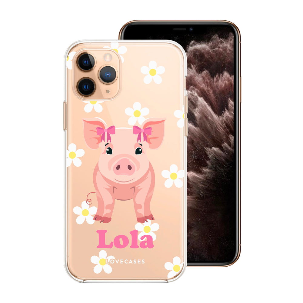 Personalised Coquette Pig Phone Case