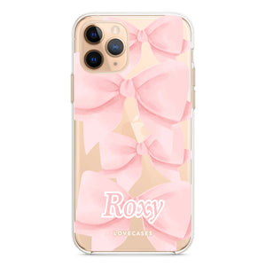 Personalised Soft Bow Name Phone Case