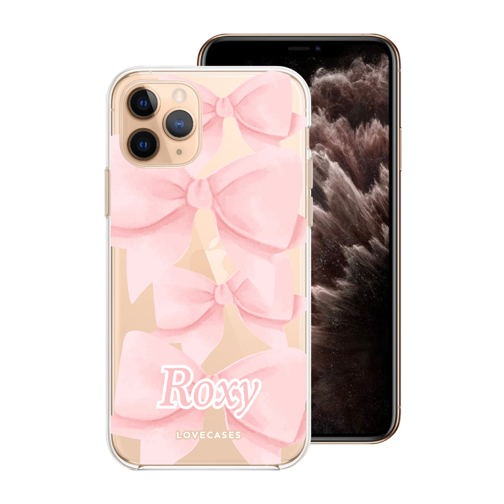 Personalised Soft Bow Name Phone Case