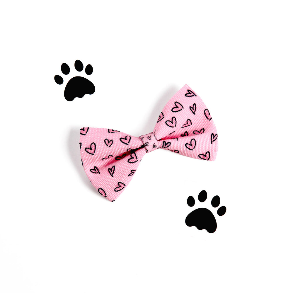 Scattered Hearts Bow Tie