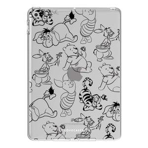 Black Winnie & Friends iPad Case