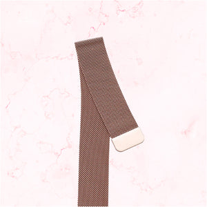 Rose Gold Milanese Apple Watch Strap