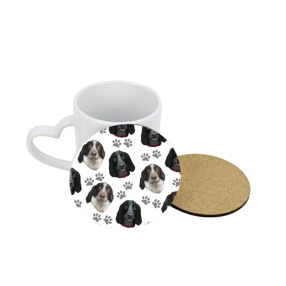 Personalised Pet Portrait Pattern Circle Coaster