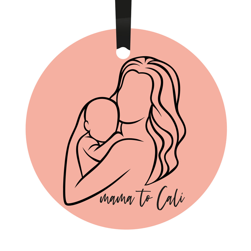 
            
                Load image into Gallery viewer, Personalised Pink Mama To Be... Hanging Decoration
            
        