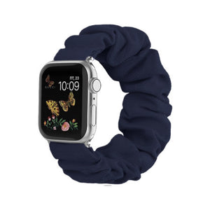 Dark Blue Scrunchie Apple Watch Strap