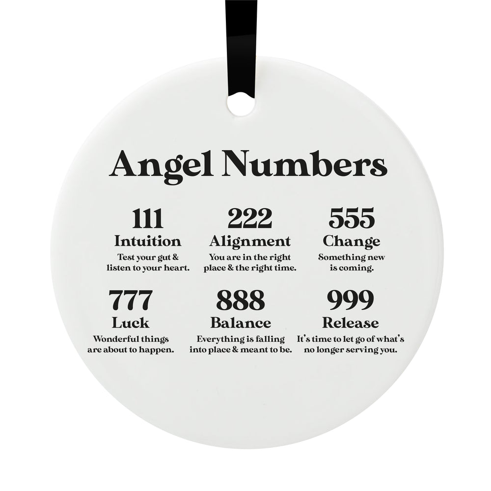 Angel Numbers Hanging Decoration