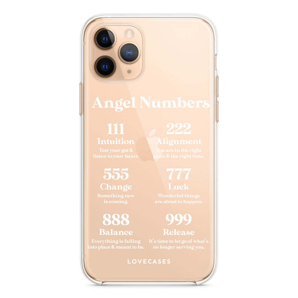 White Angel Numbers Phone Case – LoveCases