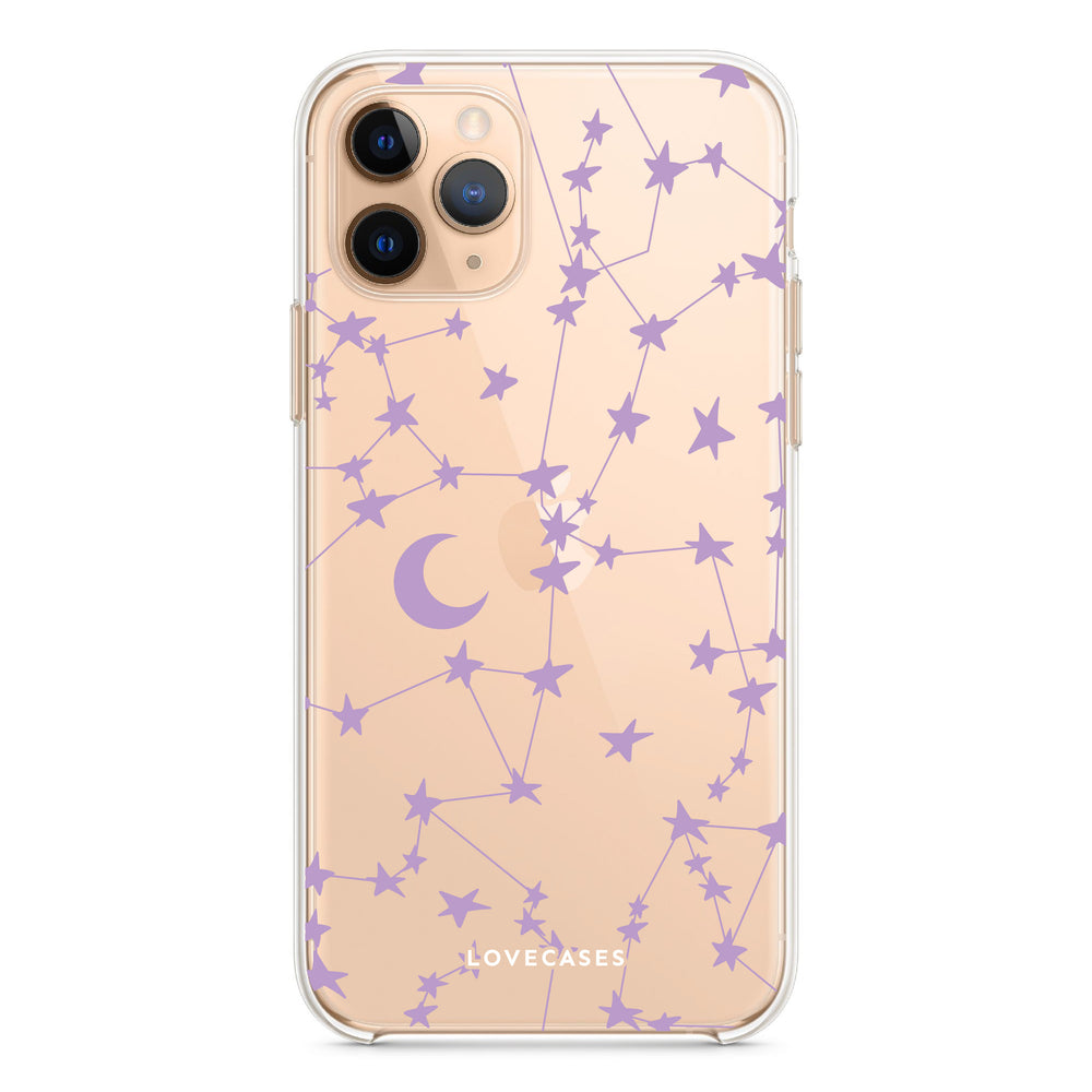 Purple Stars & Moons Phone Case