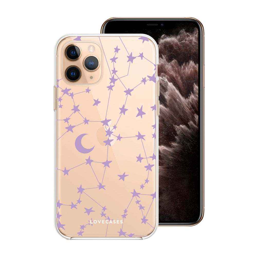 Purple Stars & Moons Phone Case