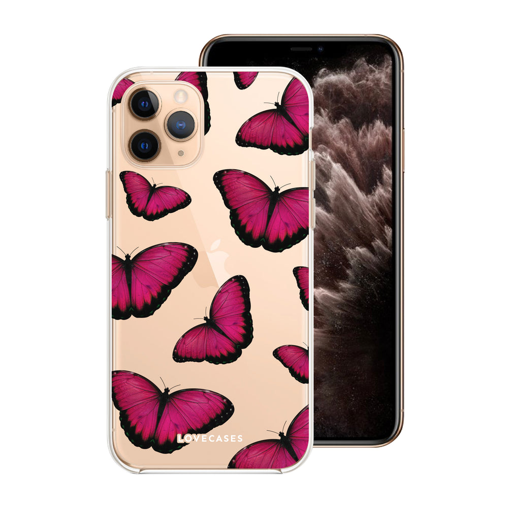 Pink Butterfly Phone Case