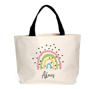 Personalised Abstract Rainbow Tote