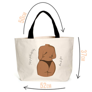 Brown Body Positive Tote