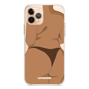 Brown Body Positive Phone Case