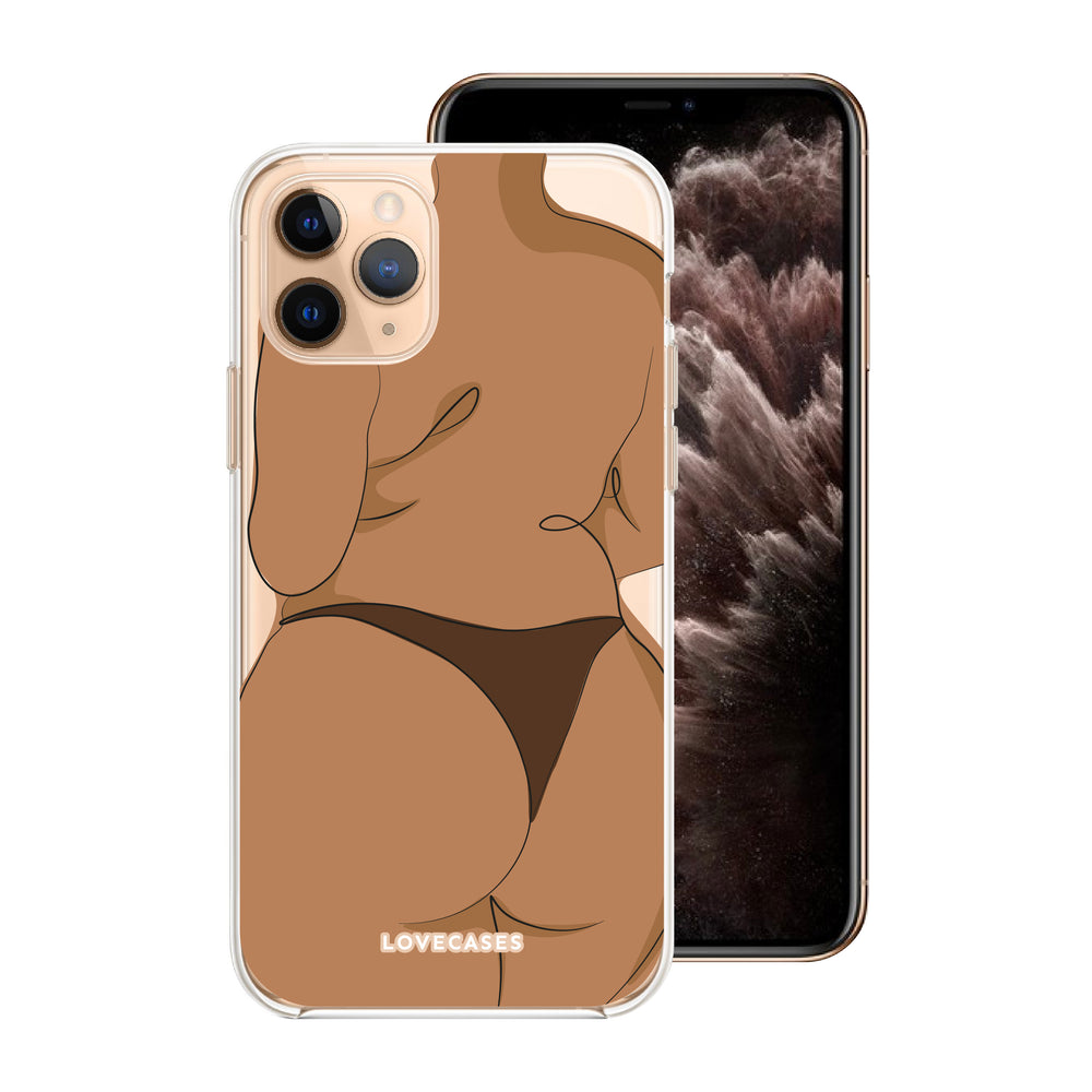 Brown Body Positive Phone Case