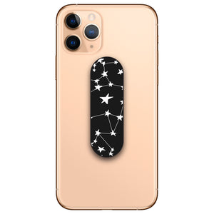 White Stars & Moons Phone Case, Phone Loop + Coaster Bundle