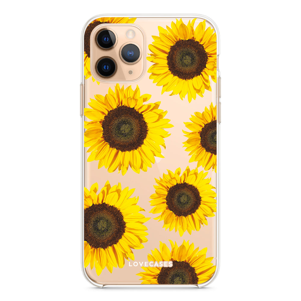 Sunflower Phone Case, Phone Loop + AirPod Bundle