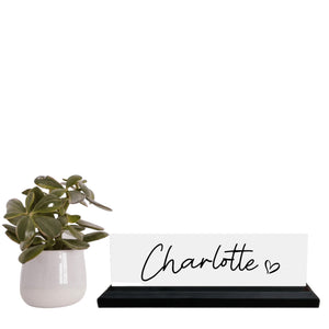 Personalised Script Desk Plaque