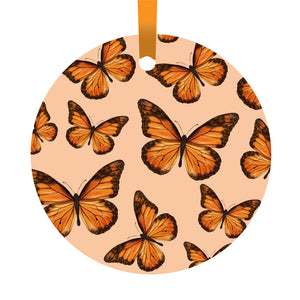 Orange Butterfly Hanging Decoration