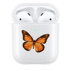 Orange Butterfly AirPod Case
