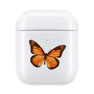Orange Butterfly AirPod Case