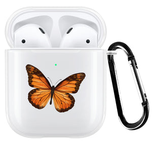 Orange Butterfly AirPod Case