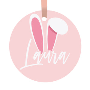Personalised Bunny Ears Hanging Decoration