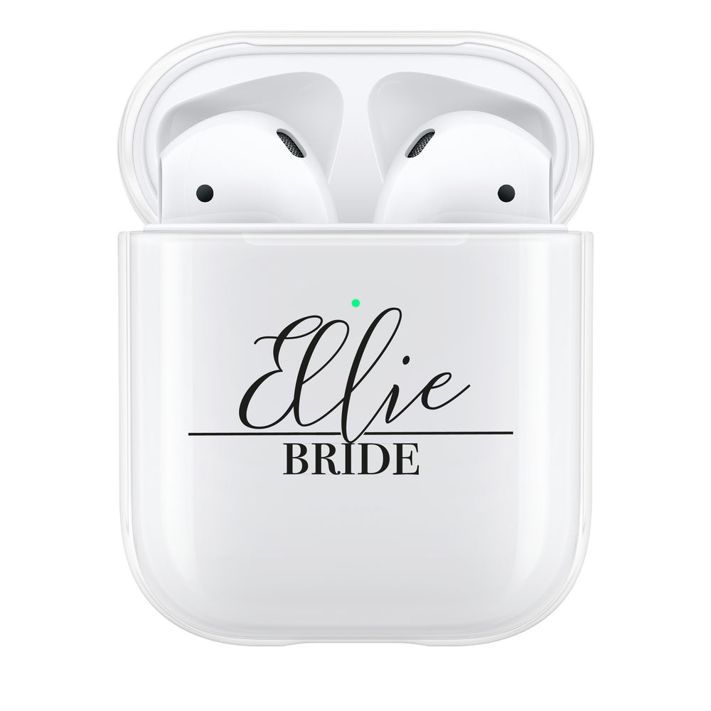 Personalised Script Bride AirPod Case