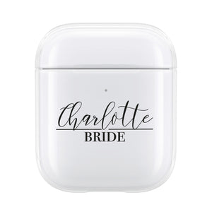 Personalised Script Bride AirPod Case