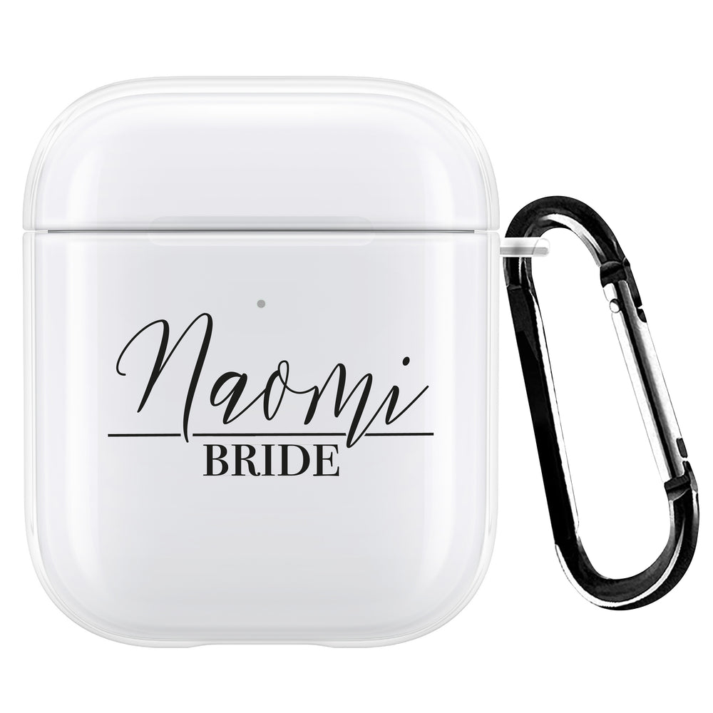 
            
                Load image into Gallery viewer, Personalised Script Bride AirPod Case
            
        