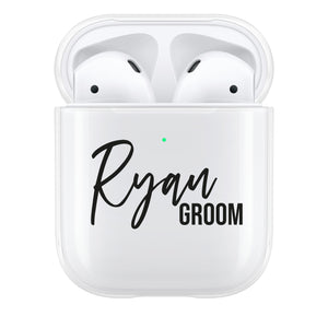 Personalised Groom AirPod Case