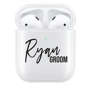 
            
                Load image into Gallery viewer, Personalised Groom AirPod Case
            
        