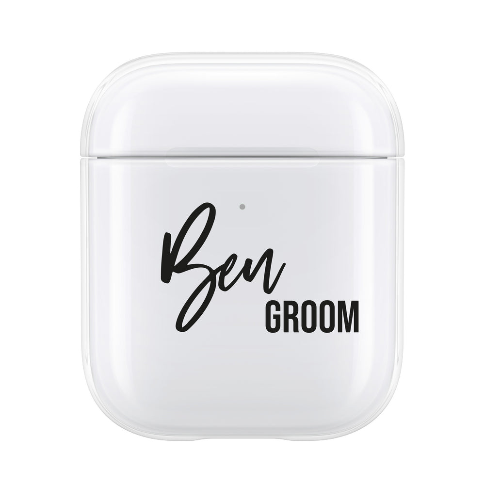 Personalised Groom AirPod Case