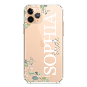 Personalised Floral Bride Phone Case