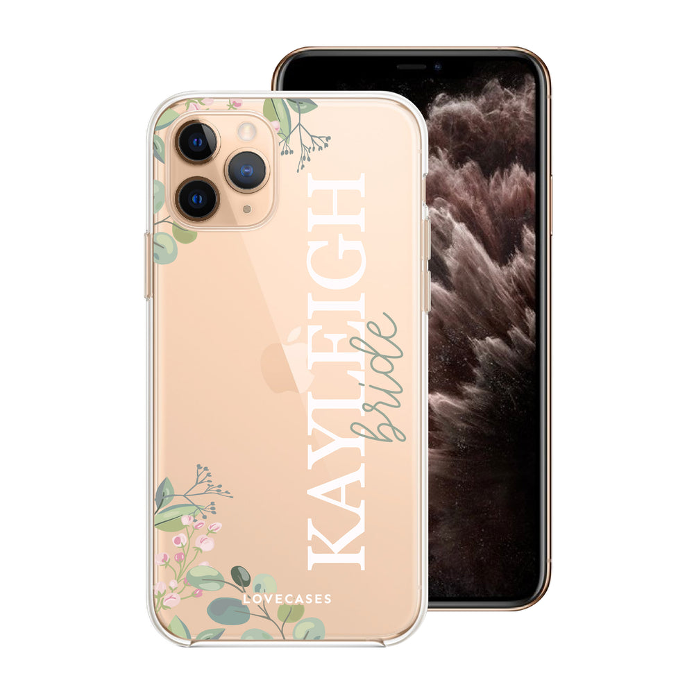 Personalised Floral Bride Phone Case