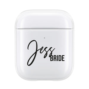 
            
                Load image into Gallery viewer, Personalised Bride AirPod Case
            
        