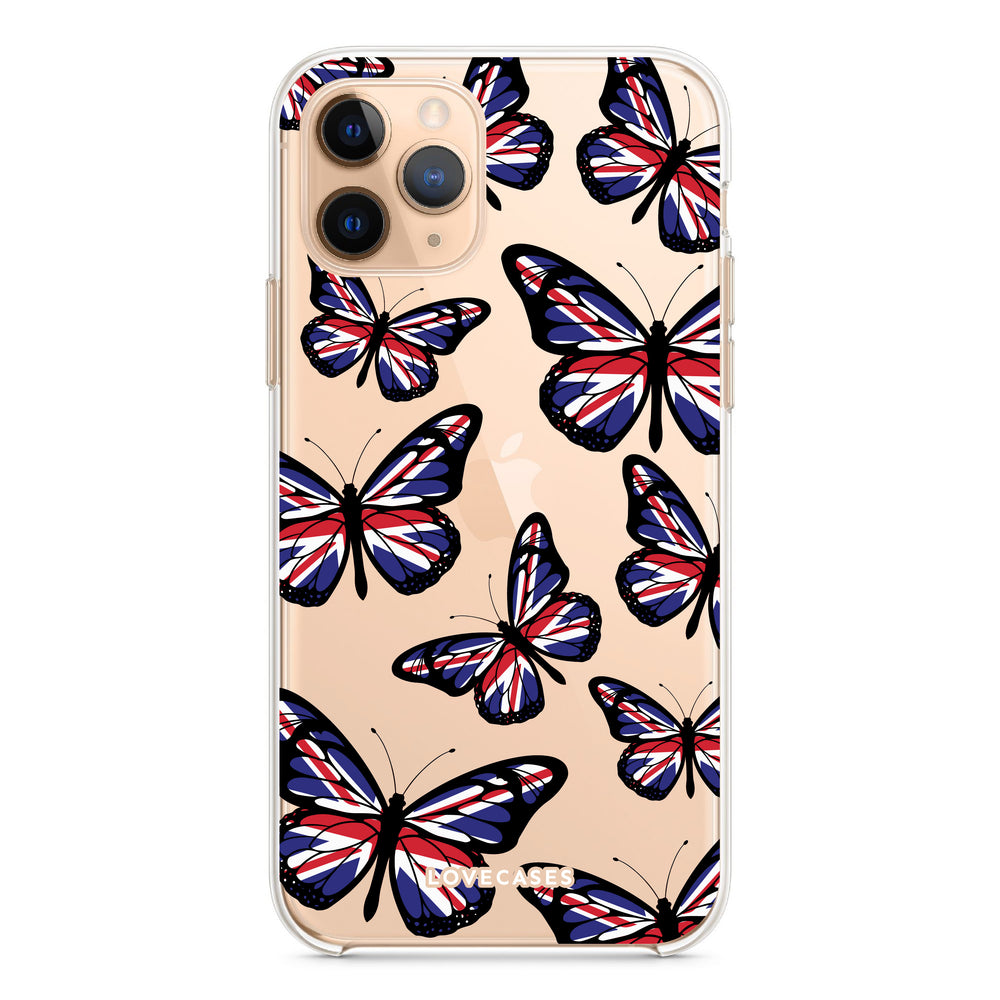 
            
                Load image into Gallery viewer, Union Jack Butterflies Phone Case
            
        