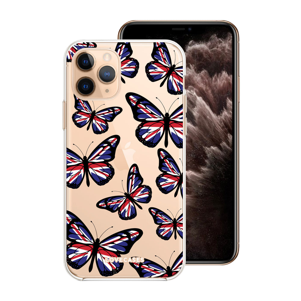 Union Jack Butterflies Phone Case