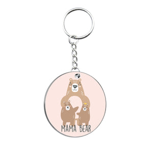 Mama Bear Circle Keyring