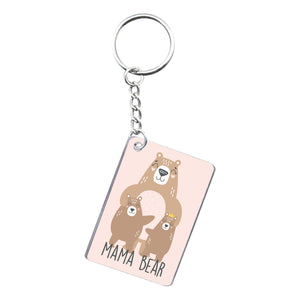 Mama Bear Rectangle Keyring