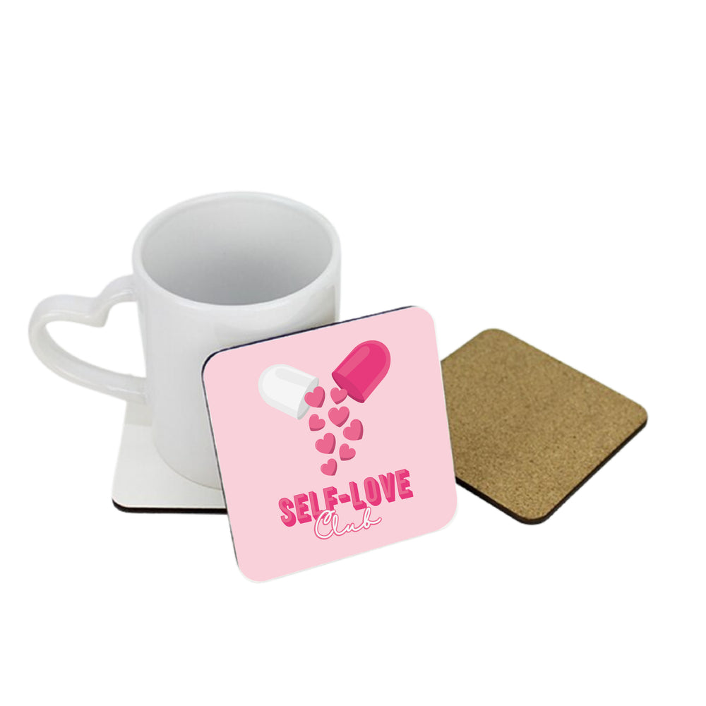 __Lifeis_beautiful__ x LoveCases Self Love Club Square Coaster